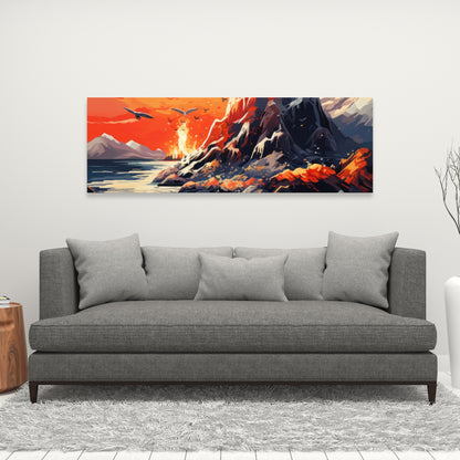 Towards danger - 32"x32" Canvas
