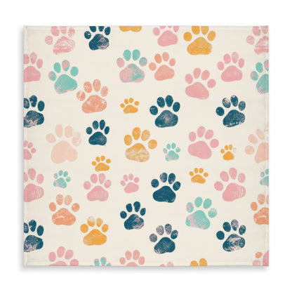 Cute paws Pink Indoor Outdoor Tablecloth for Home Decor