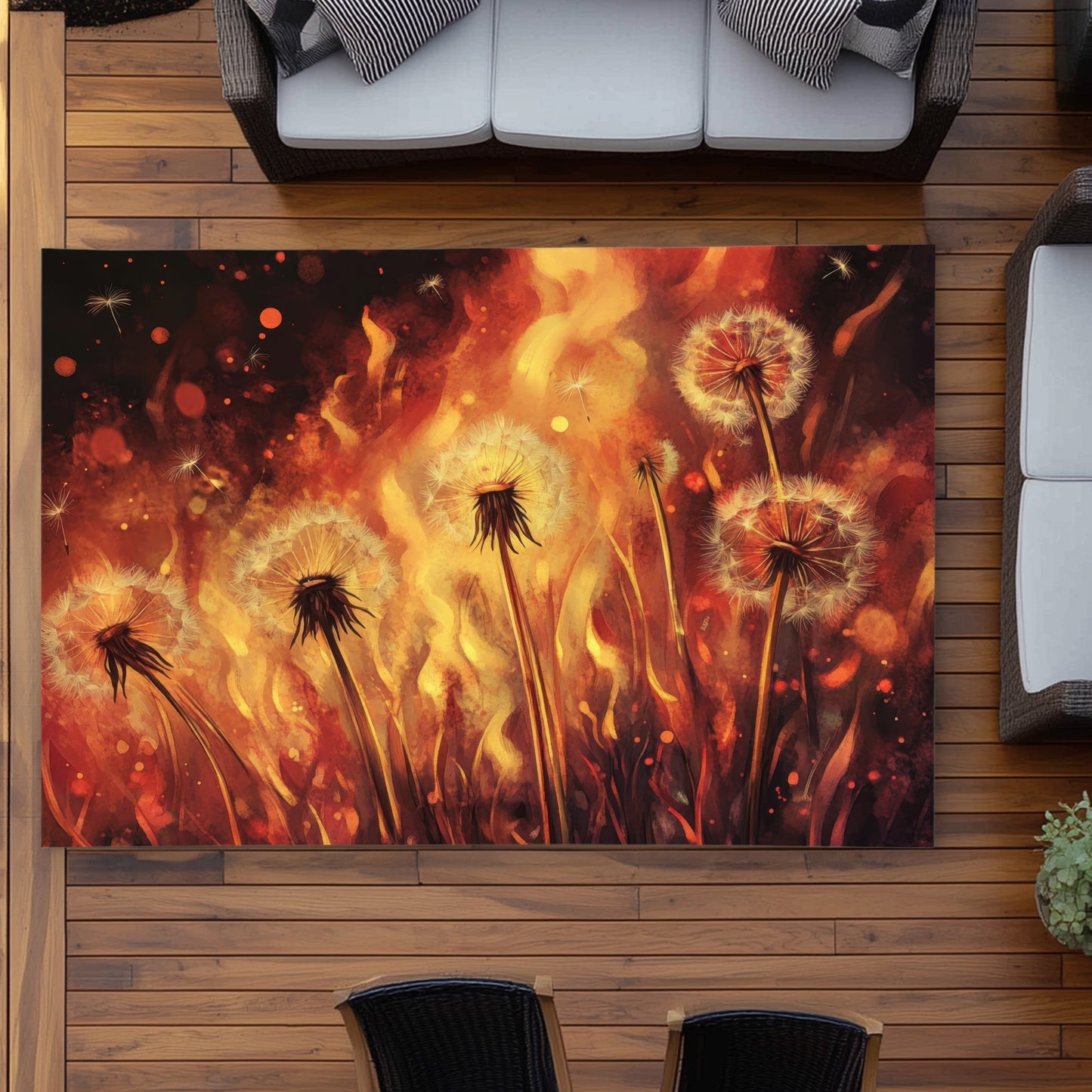Tapis d'extérieur Dandy Fire - Solution élégante pour la décoration intérieure