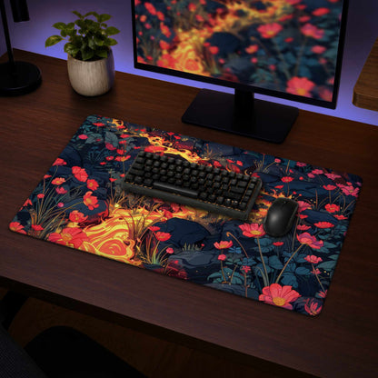 Dodging Nature Desk Mat - Elegant Home Decor Surface Pad