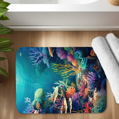 Filled with Life Green Bath Mat | Eco-Friendly Home Decor