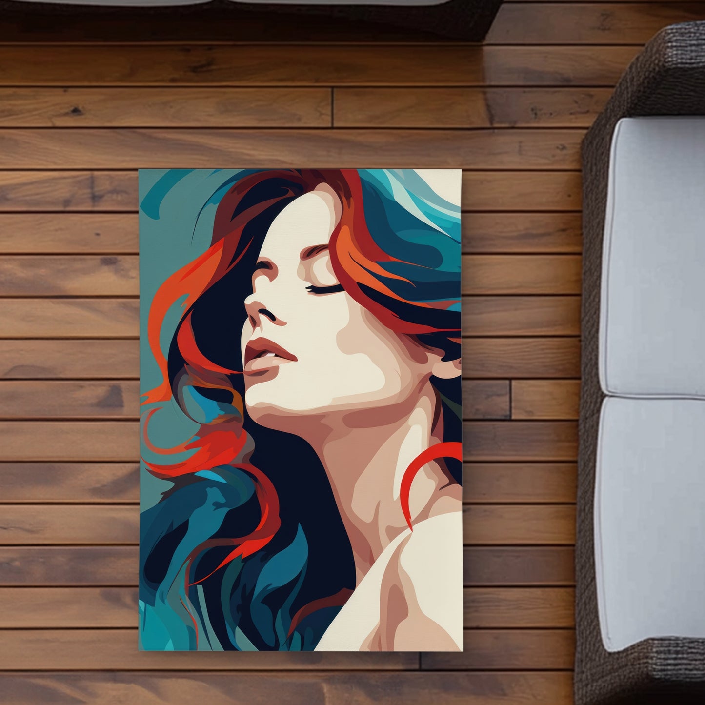 Zen Red Outdoor Area Rug | Stylish Home Decor for Patios