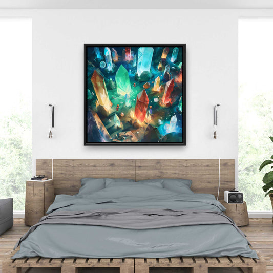 The Quest - Blue Framed Canvas for Home Decor | Stylish Art