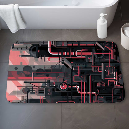 Industrial Empire Bath Mat | Durable Home Decor Rug