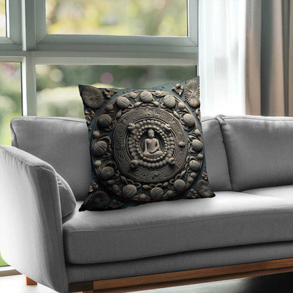 Spiritual Peace Poly Twill Throw Pillow | Home Decor Accent