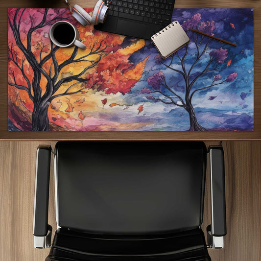 Before the storm - Purple Desk Mat | Elegant Style