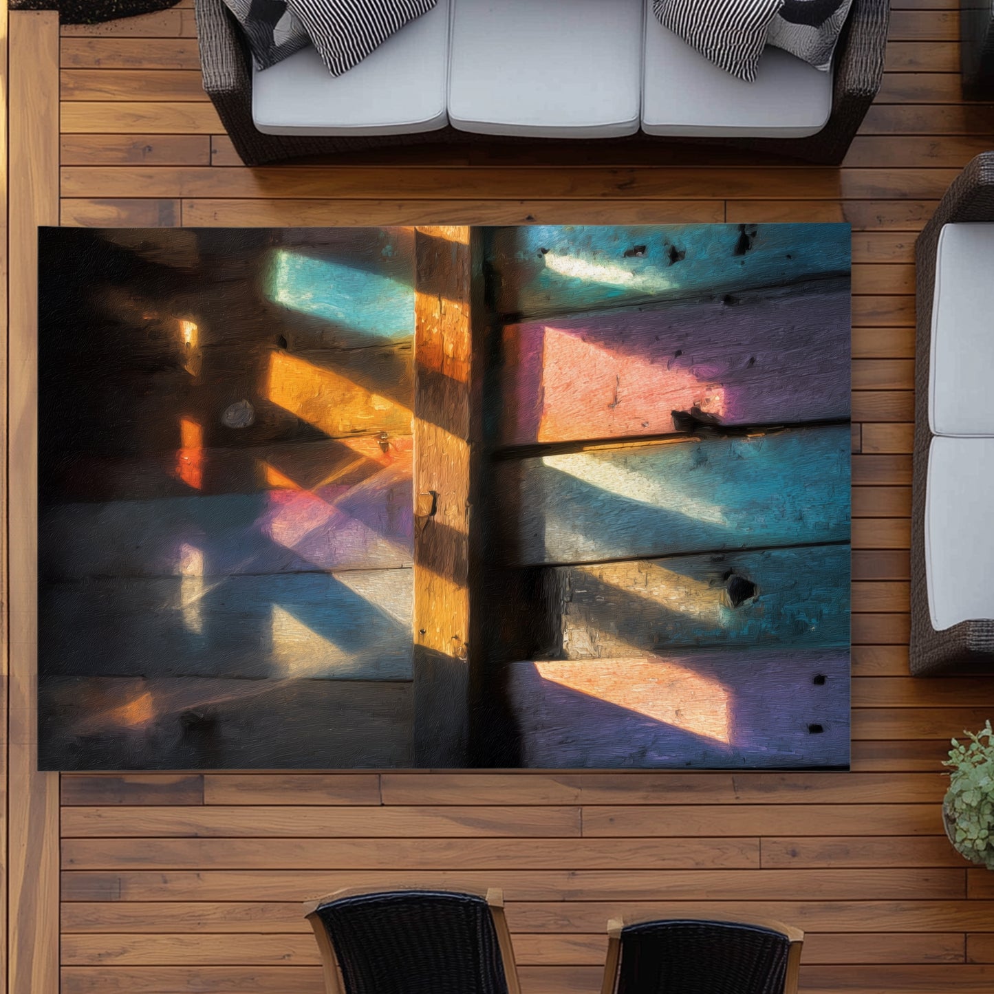 Tapis d'extérieur Casting Rainbows | L'indispensable de la décoration intérieure
