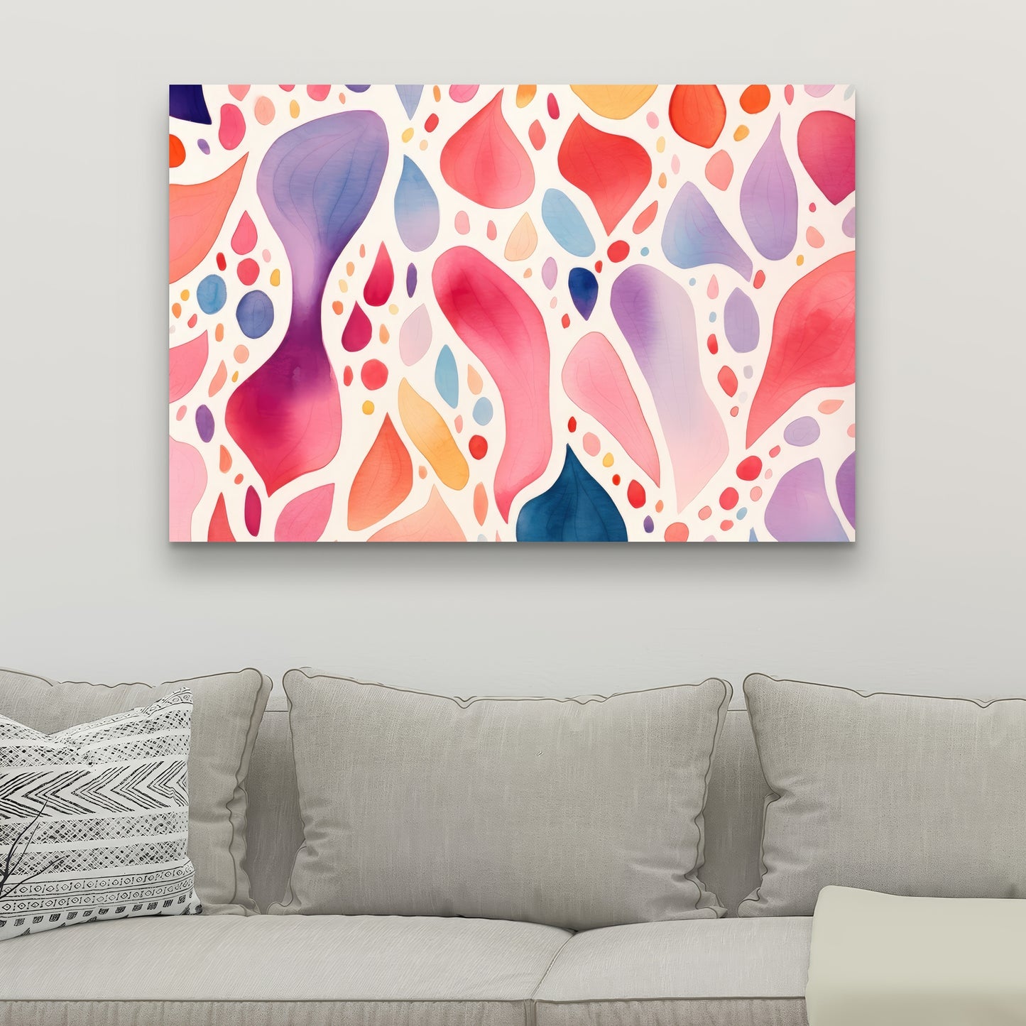 Splotches - Orange Canvas Art for Stylish Home Decor