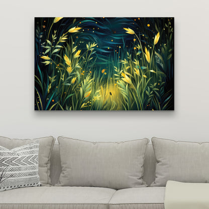 Lit plains - 32"x32" Canvas