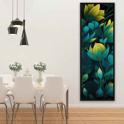 Intense Bloom - Yellow Framed Canvas for Home Decor