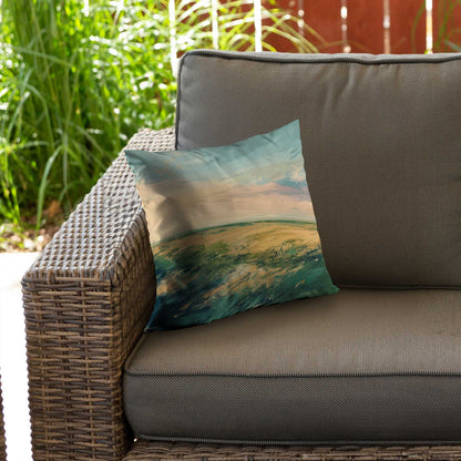 Evening in the Field Poly Twill Throw Pillow | Home Decor