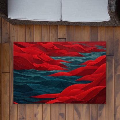 Tapis d'extérieur Mer Rouge | Accent de décoration élégant