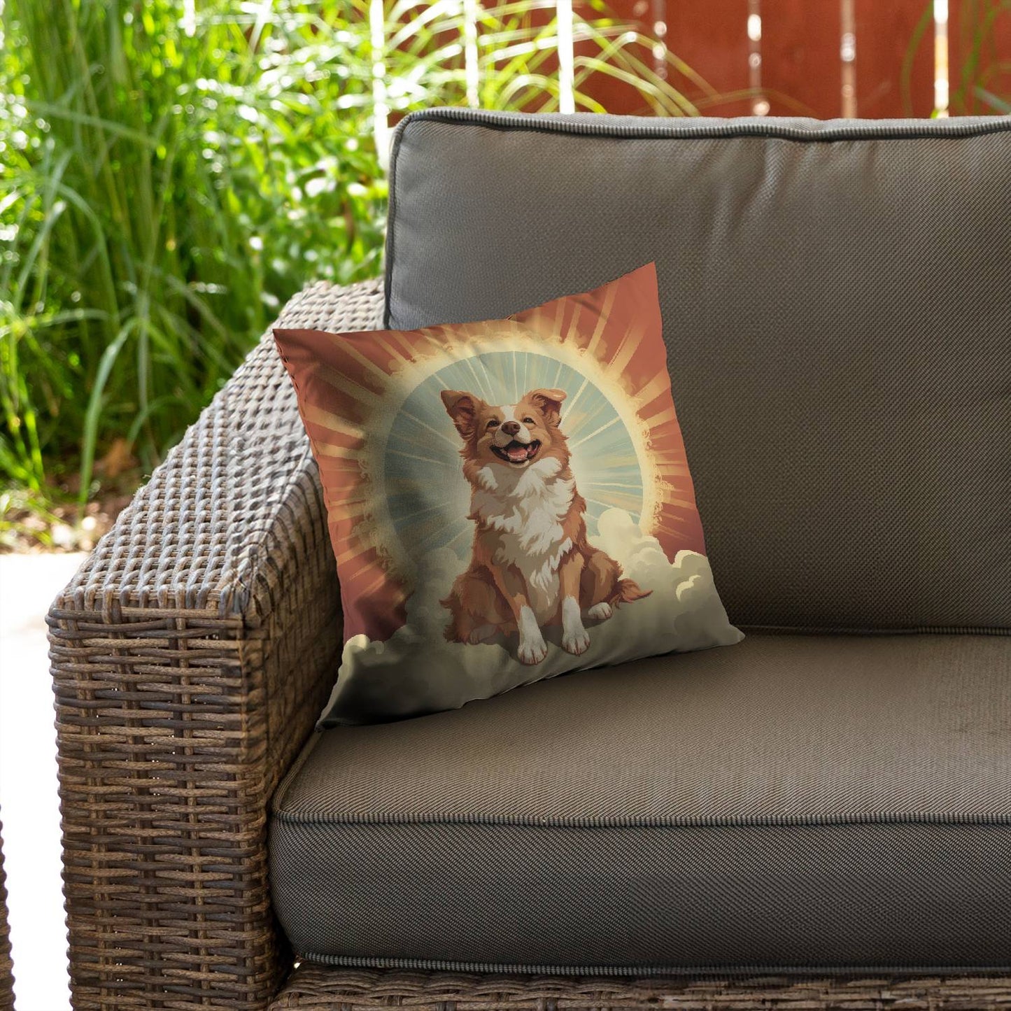 Pats and smiles - Throw pillow - Print on demand