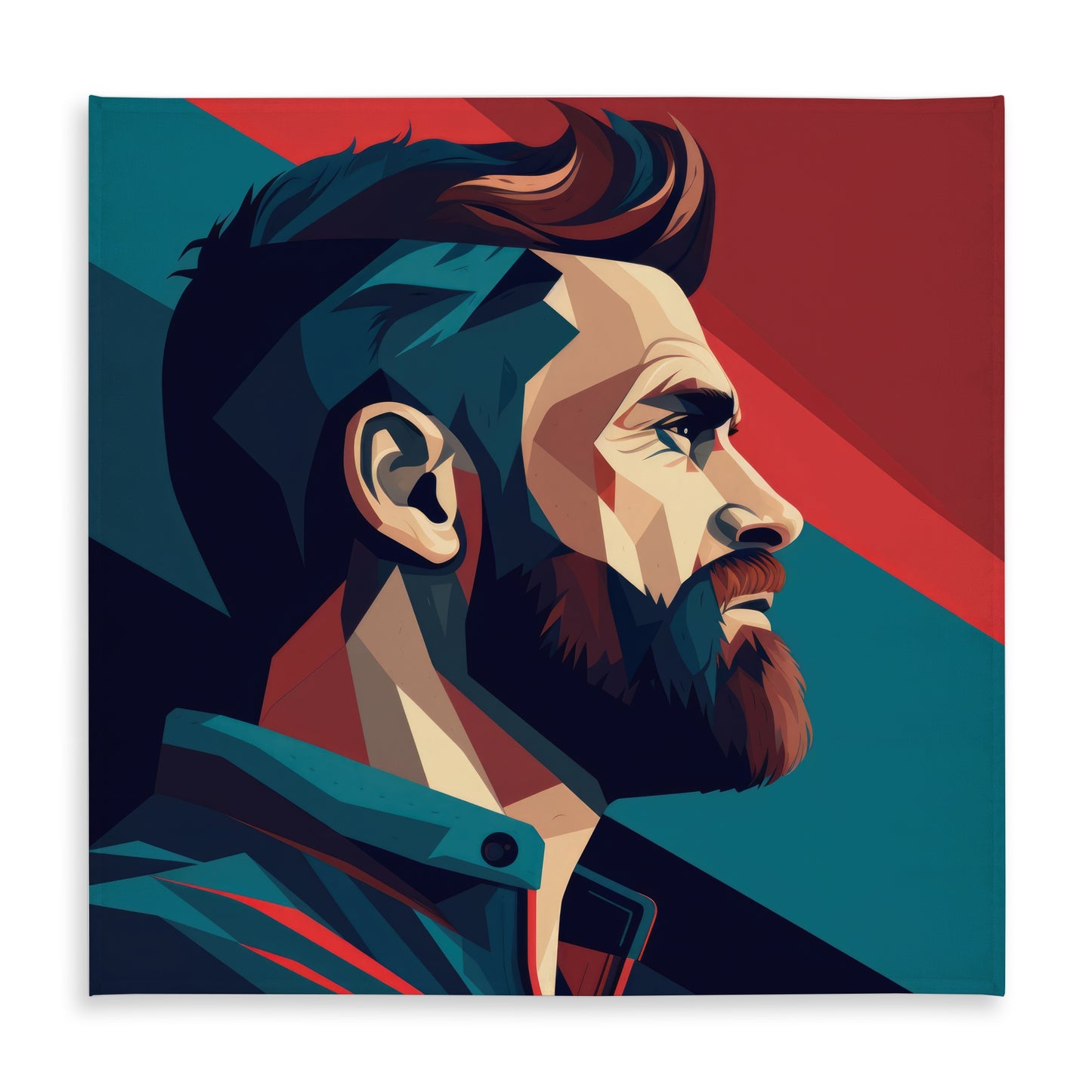 Courageous Turquoise Indoor Outdoor Tablecloth