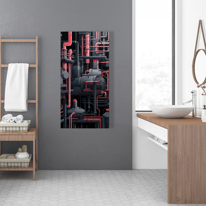 Dark pipes - Gray canvas for stylish home decor accents
