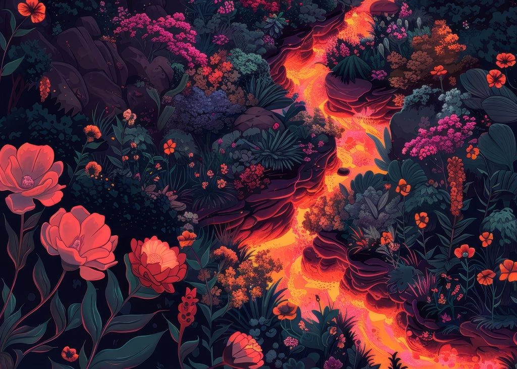 Flowing magma Pink Indoor Outdoor Door Mat | Home Decor