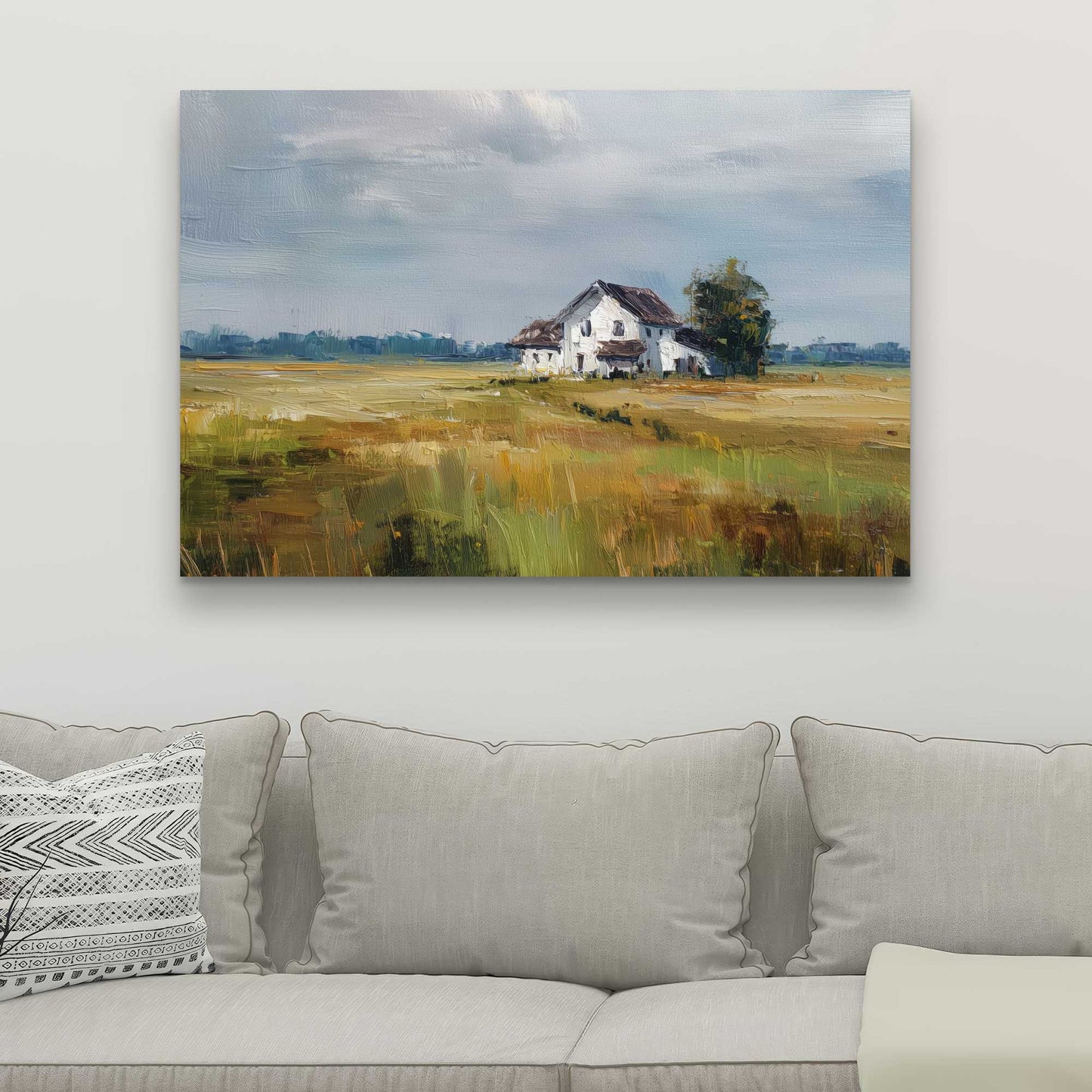 Marsh White Canvas for Home Decor - Stylish Wall Art