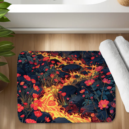 Dodging nature - 17"x24" Bath mat