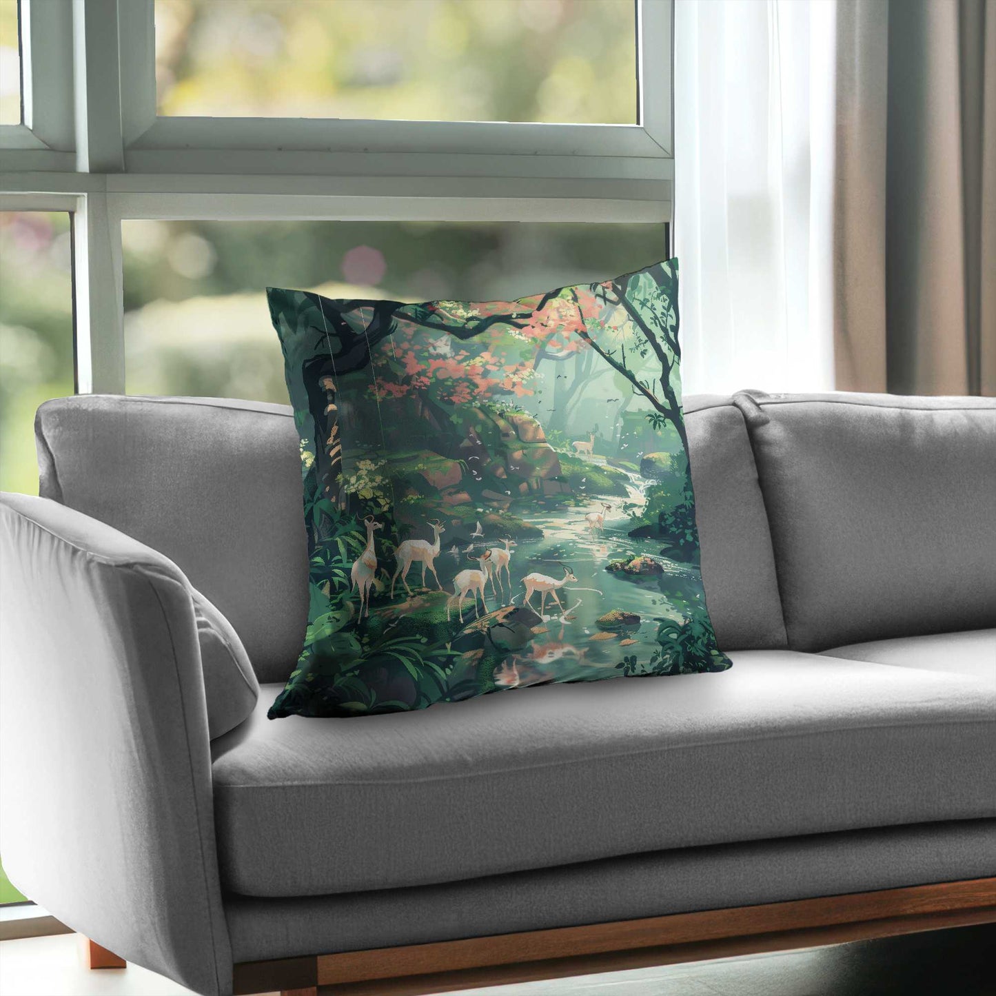 Sipping Poly Twill Throw Pillow - Stylish Home Decor Accent