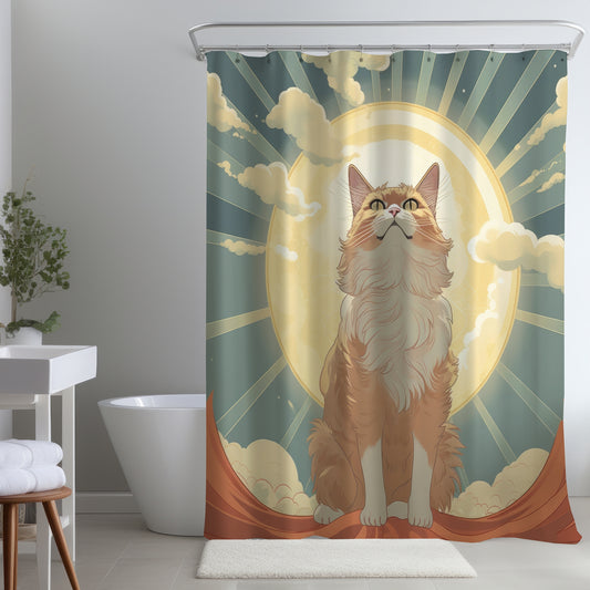 Moewing above - Shower Curtain