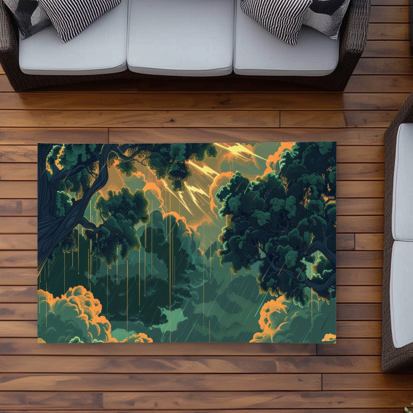 Tapis d'extérieur Drops - Pièce de décoration élégante pour la maison