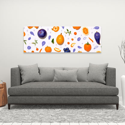 Orange and Purple Canvas - Vibrant Home Decor Art Piece