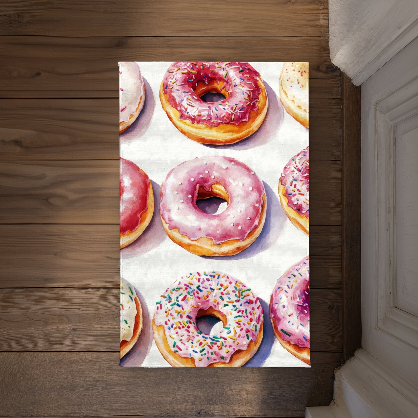 Yummy White Indoor Outdoor Door Mat - Stylish Home Decor