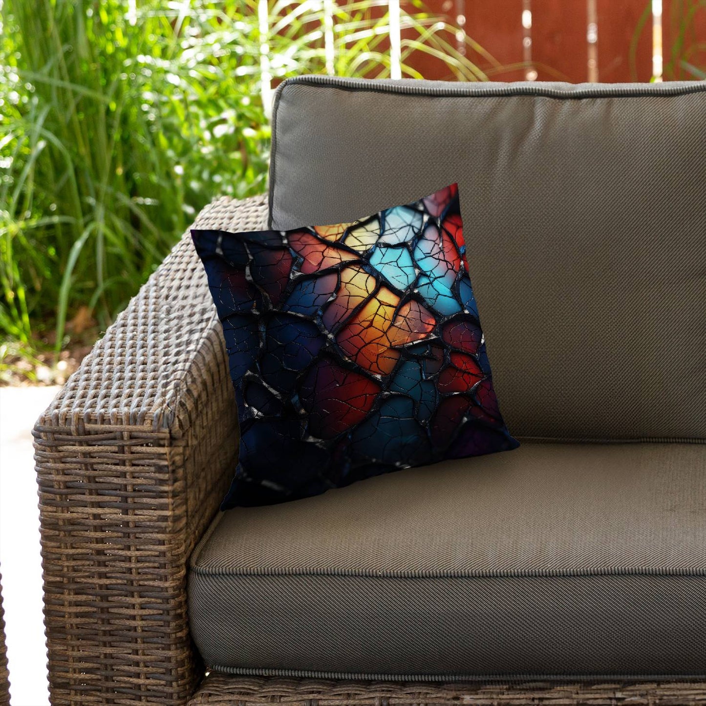 Oil shade - Throw pillow - Print on demand