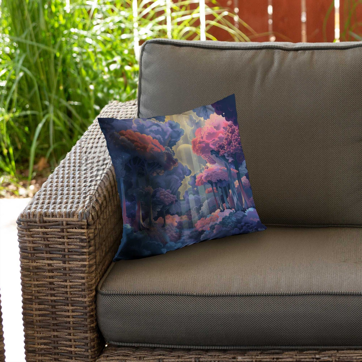 Beams Poly Twill Throw Pillow - Stylish Home Decor Accent