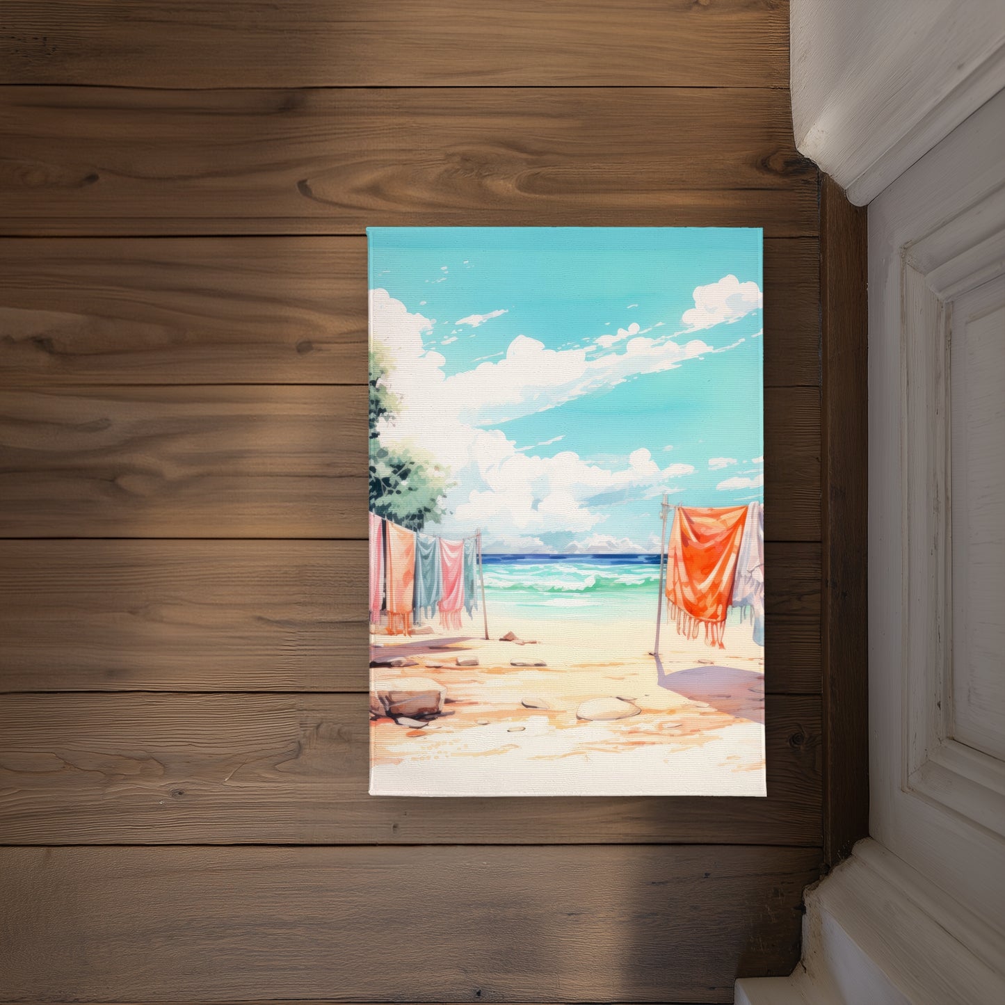 Sunny Side Orange Indoor Outdoor Door Mat - Home Decor