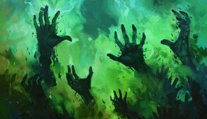 Hands of Despair Black Gaming Mat | Stylish Home Decor