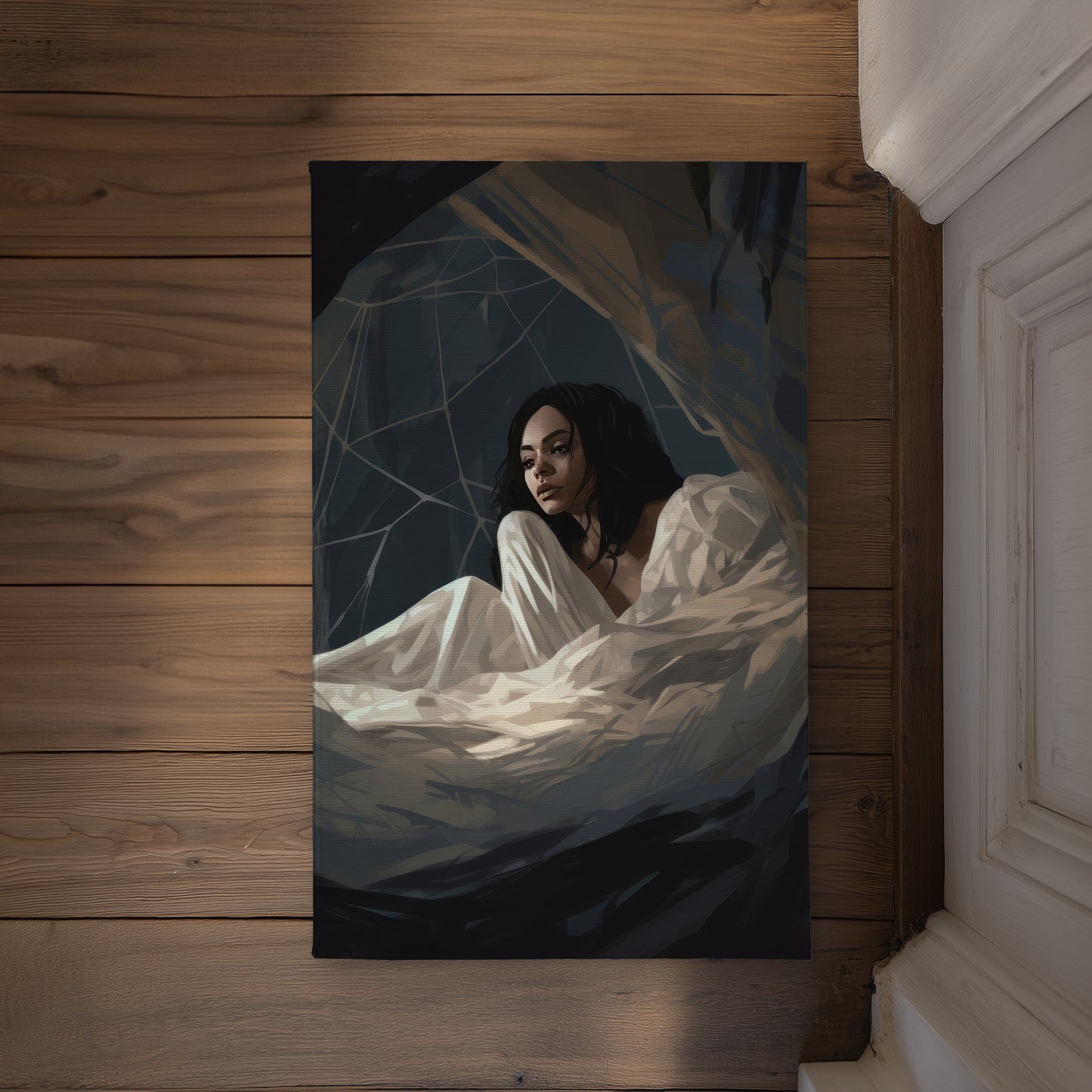 Spider Princess Black Indoor Outdoor Door Mat | Home Decor