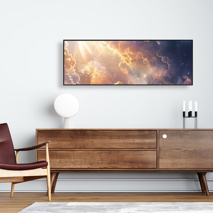 Piercing light - 36"x36" Framed canvas
