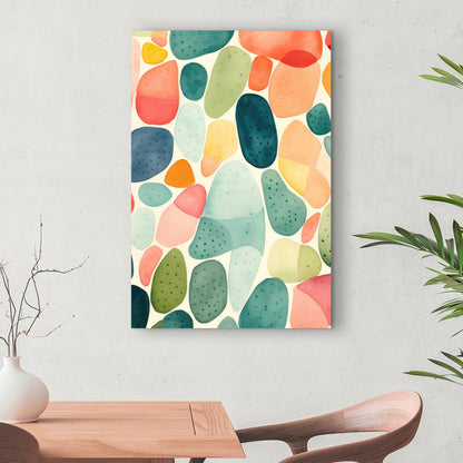 Seedy Shapes - Blue Canvas for Stylish Home Decor