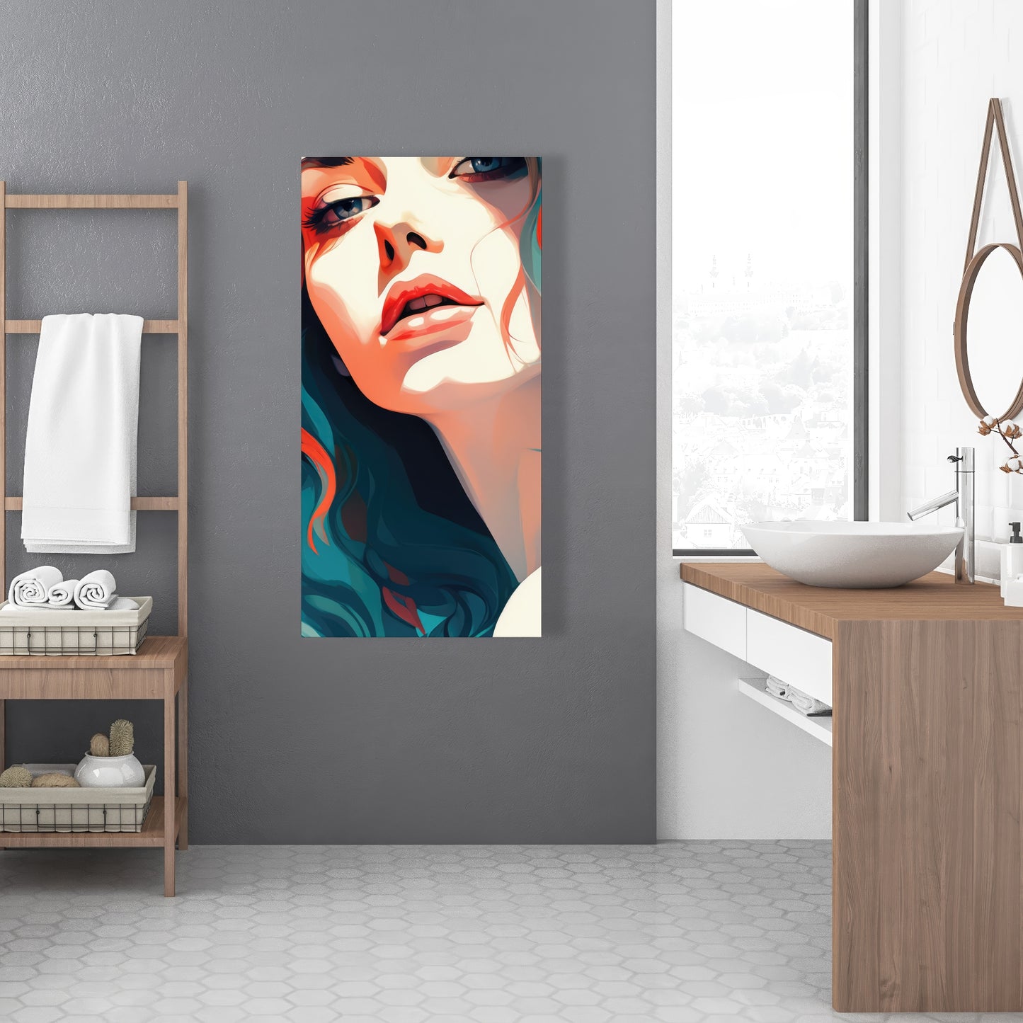 Dangerous Lips - Red Canvas Home Decor Art for Bold Style