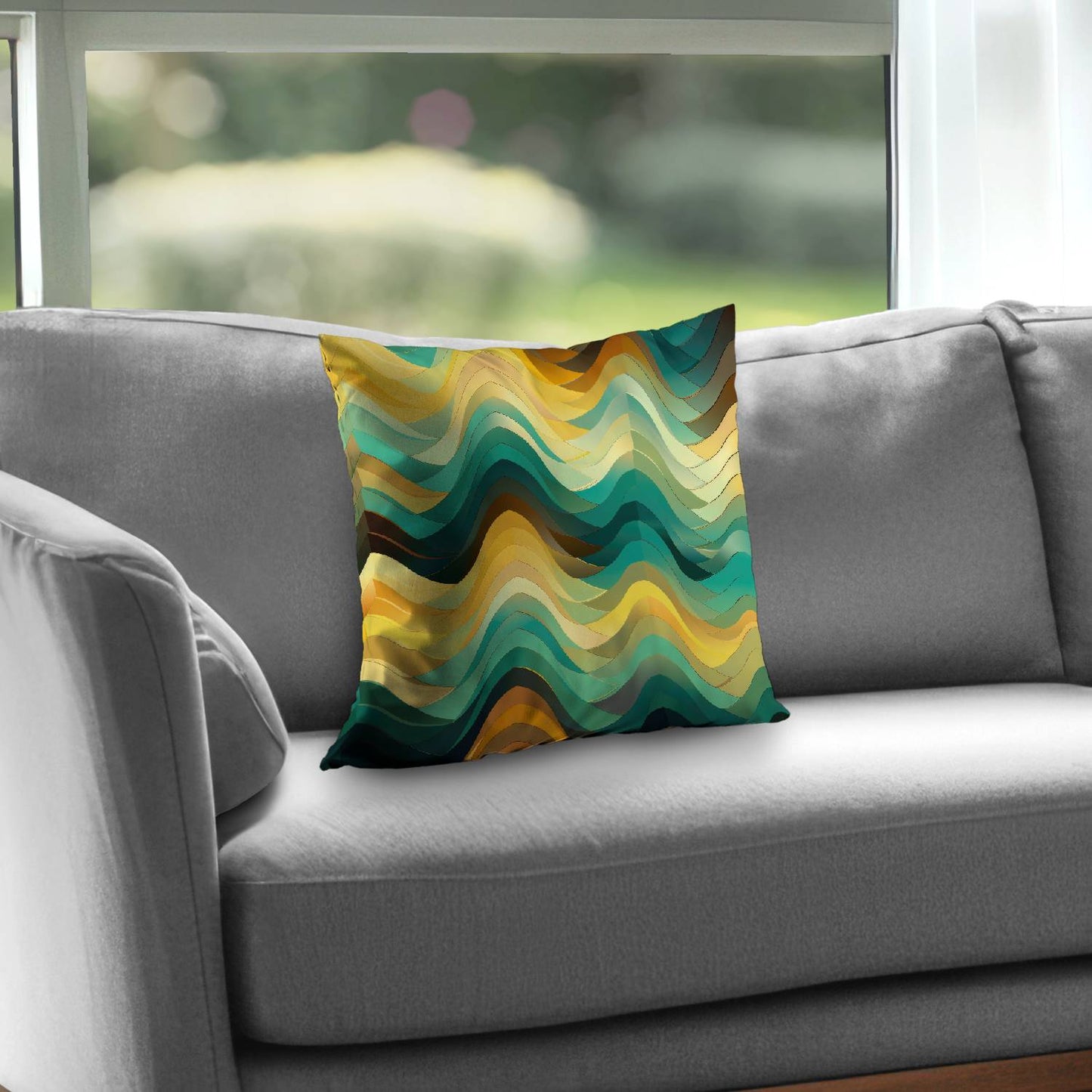 Jagged luxury - Throw pillow - Print on demand