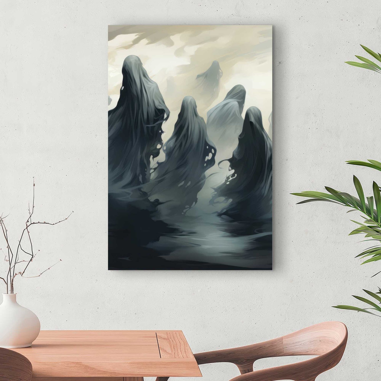 Cursed Lands - Black Canvas Art for Unique Home Decor