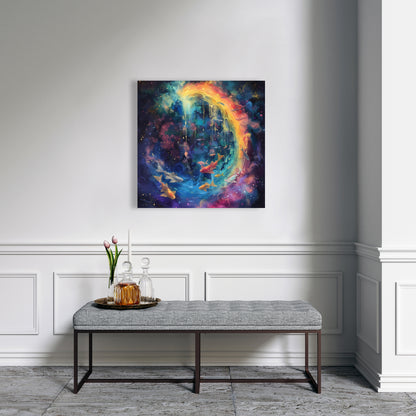 Milky Wave - Red Canvas Art for Stunning Home Decor