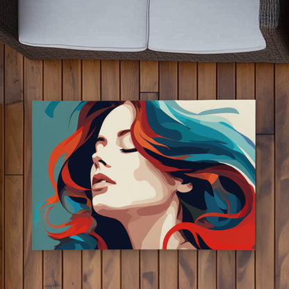 Zen Red Outdoor Area Rug | Stylish Home Decor for Patios