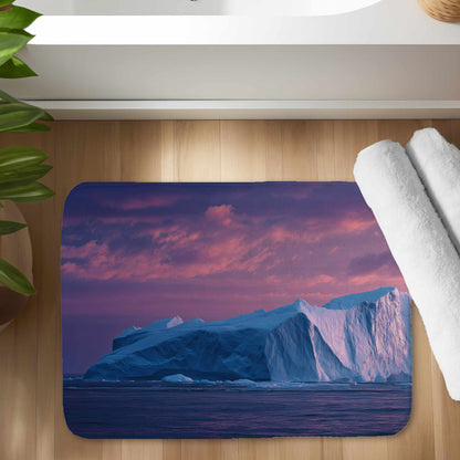 Iceberg at Dusk Bath Mat | Elegant Home Decor Accent