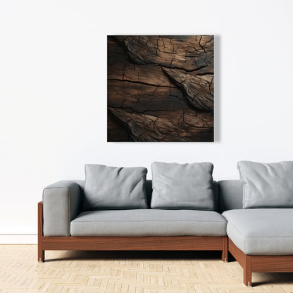 Brown wood - 32"x32" Canvas