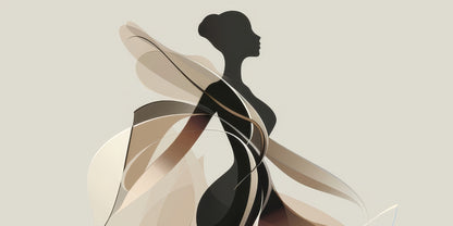 Classy silhouette - Desk Mat