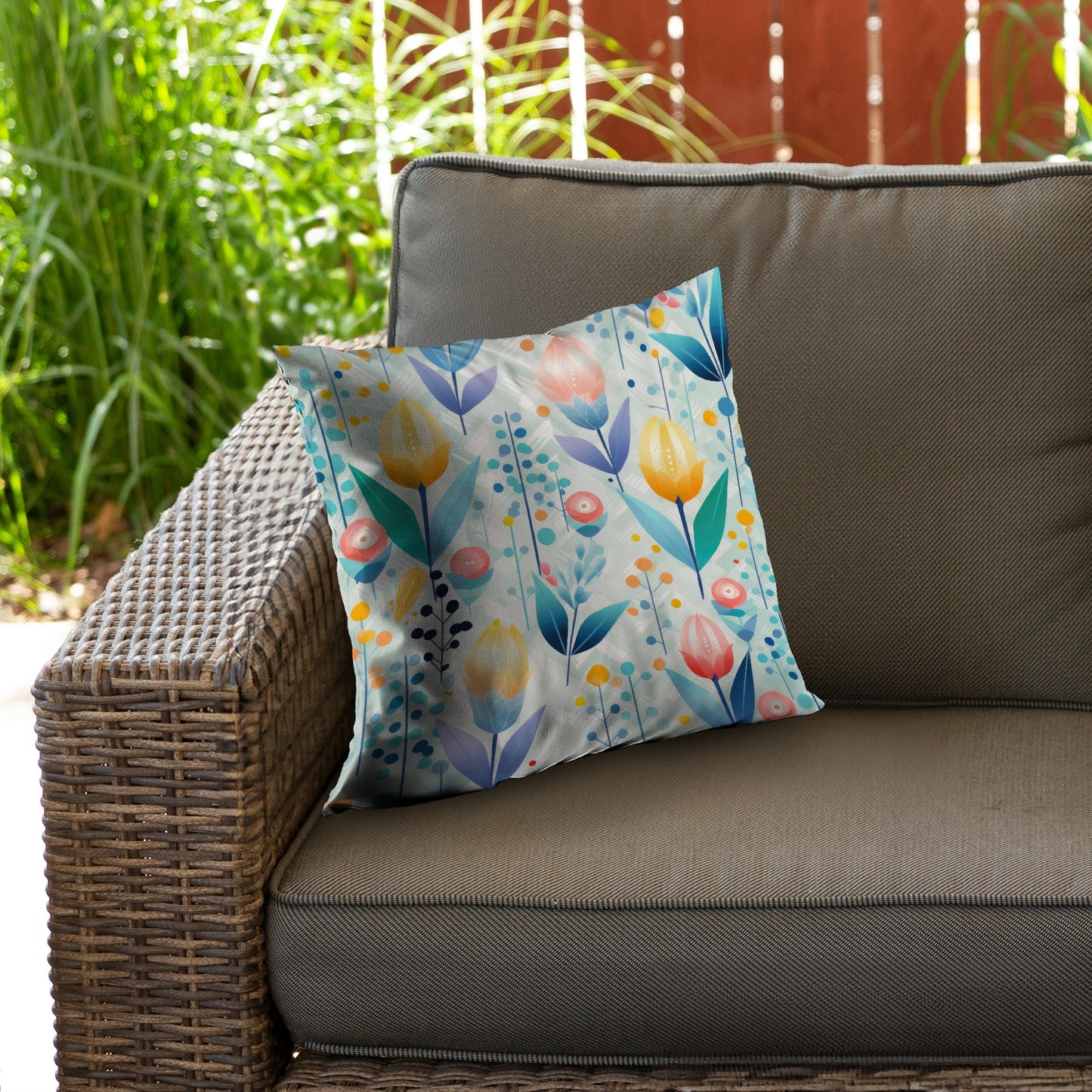 Calming Scents Orange Poly Twill Throw Pillow - Home Decor Insert