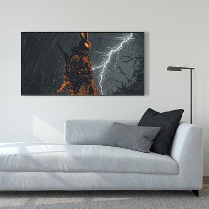 War Machine - Gray Framed Canvas Home Decor | Stylish Art