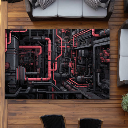 Tubular Nightmare Gray Outdoor Area Rug | Decor Must-Have