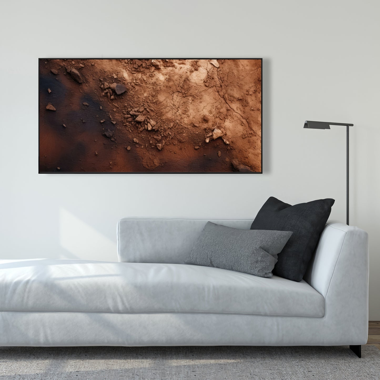 The dark patch - 36"x36" Framed canvas