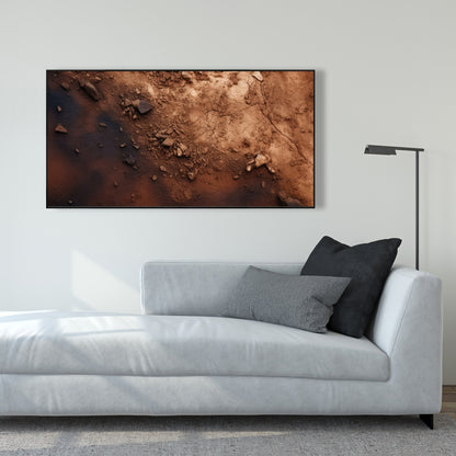 The dark patch - 36"x36" Framed canvas