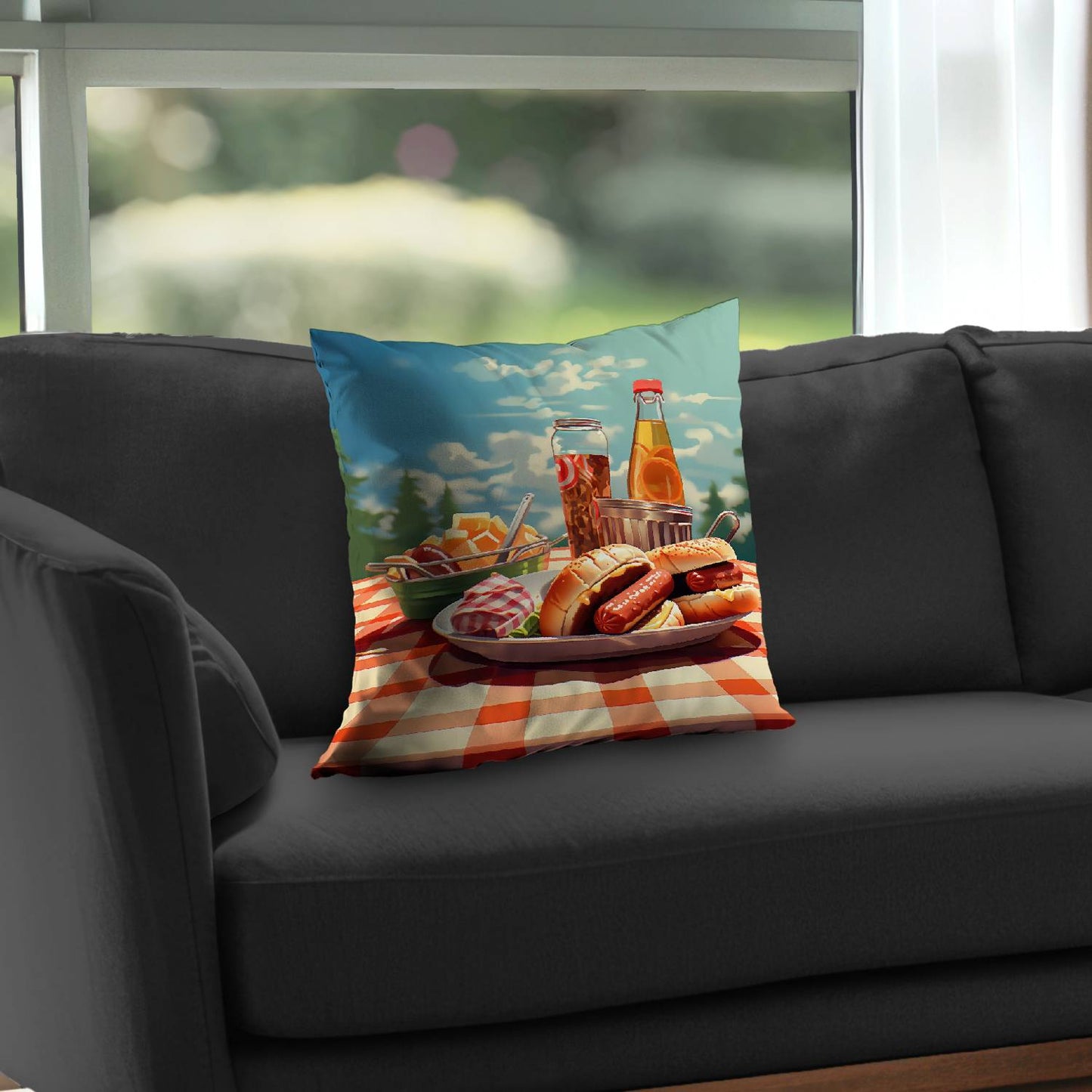 Munch - Throw pillow - Print on demand