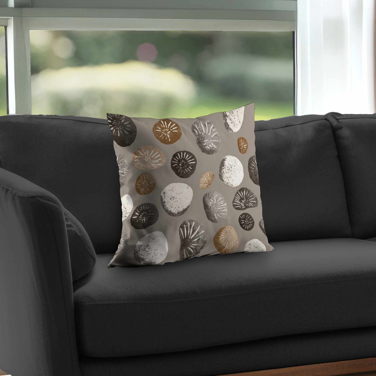 Earthstone Echoes Poly Twill Throw Pillow - Home Decor