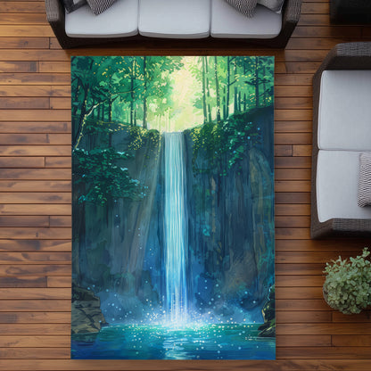 Waterfall Gray Outdoor Area Rug | Stylish Home Decor Accent